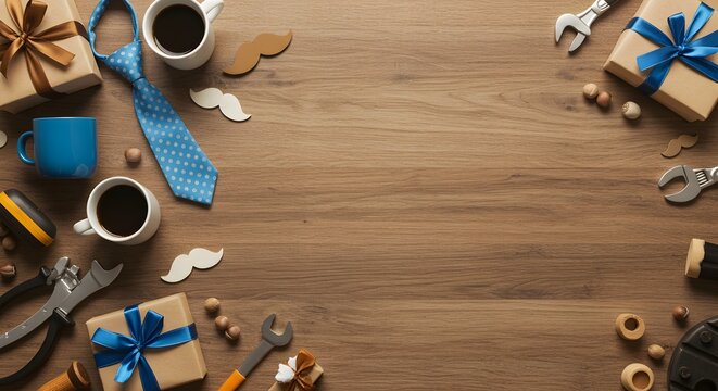 Happy Father's Day Gift Ideas, Tools, and Coffee for Dad
