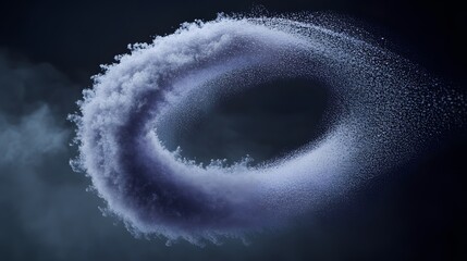 Fototapeta premium Abstract Purple Swirling Dust Particle Ring Background