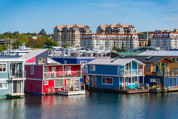 Fisherman's Wharf, a popular marine destination in Victoria, Canada