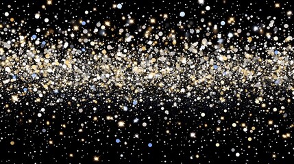 Sparkling Gold Silver Glitter Background Texture