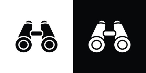 Binoculars icon Vector Logo Template for graphic and web design.