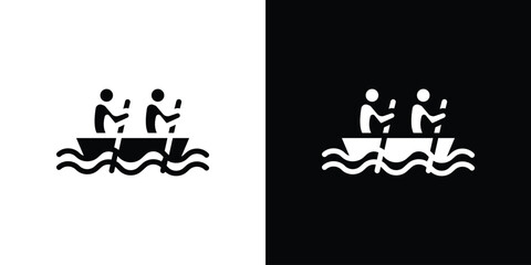 Boat race icon Vector Logo Template for graphic and web design.