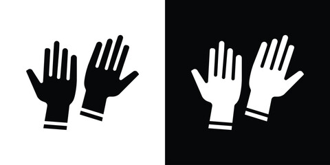 Gloves icon Vector Logo Template for graphic and web design.