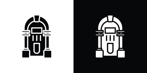 Fototapeta premium Jukebox icon Vector Logo Template for graphic and web design.