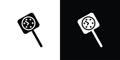 Kitchen thermometer icon Vector Logo Template for graphic and web design.