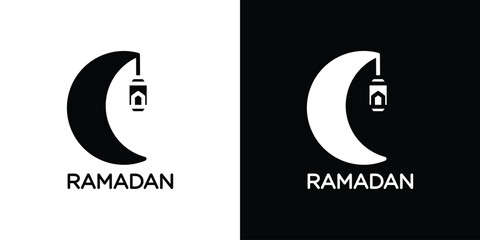 Ramadan Month icon Vector Logo Template for graphic and web design.