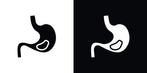 Stomach with Liquids icon Vector Logo Template for graphic and web design.