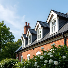 Obraz premium Dormers on a rooftop 