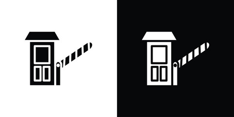 Toll road icon Vector Logo Template for graphic and web design.