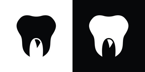 Tooth icon Vector Logo Template for graphic and web design.