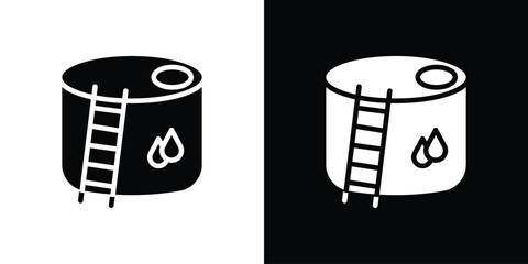Water tank icon Vector Logo Template for graphic and web design.
