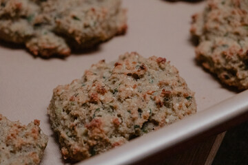 Freshly Baked Falafel Burger with Herbs