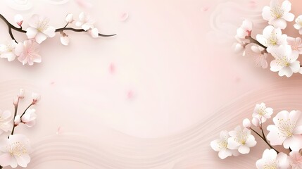 Elegant Pink Blossom Floral Background Design