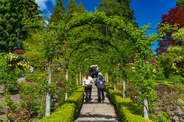 Butchart Gardens in Brentwood Bay on Vancouver Island, Canada