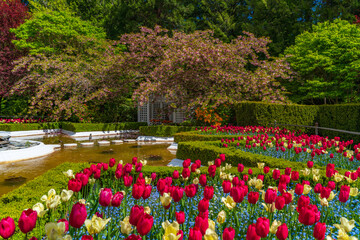 Obraz premium Butchart Gardens in Brentwood Bay on Vancouver Island, Canada