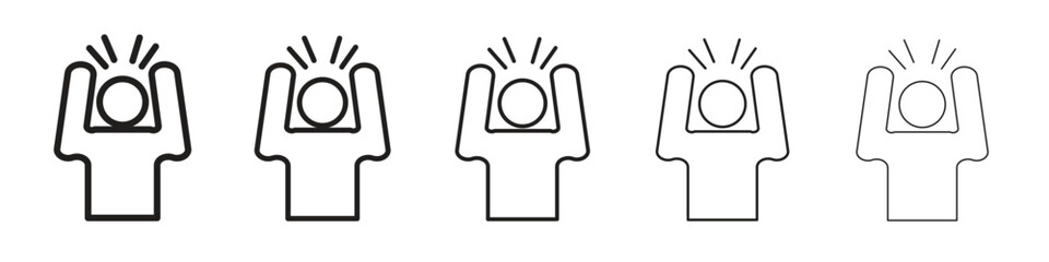 Anxiety icon for your web site design, logo, app, UI.
