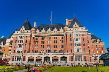 Fototapeta premium Fairmont Empress Hotel in Victoria, Canada