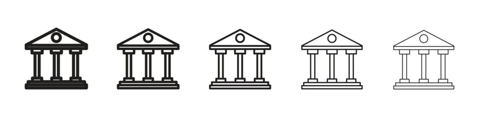 Courthouse icon for your web site design, logo, app, UI.