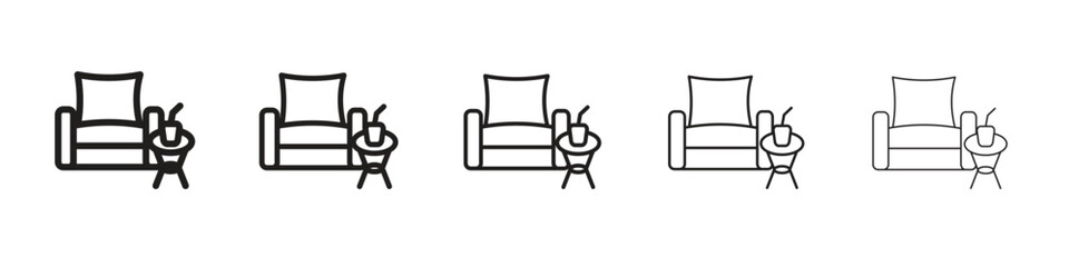 Lounge icon for your web site design, logo, app, UI.