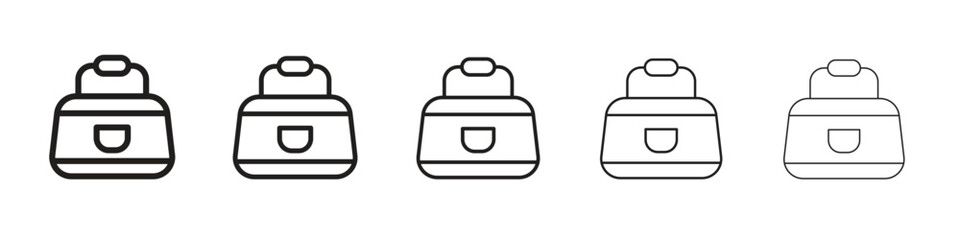 Sports bag icon for your web site design, logo, app, UI.