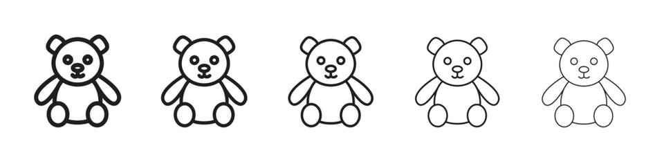 Teddy bear icon for your web site design, logo, app, UI.