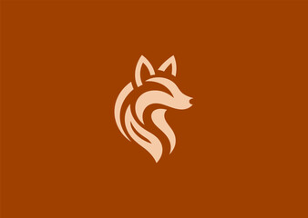 Fox logo for clever, sleek, or stylish brand identity.