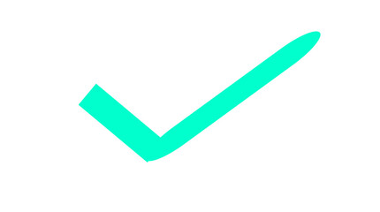 green check mark /Flat round check .