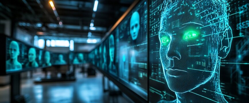 Technological futurescape: A gallery of digital humanoid forms and the allure of artificial