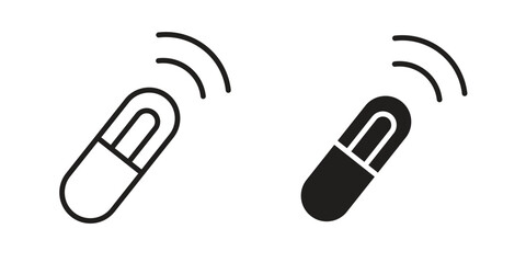 Dog microchip icon. Vector Illustration. Isolated vector Illustration. EPS Illustration.