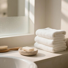 Natural Light Rustic Interior with Handmade Details and Textures