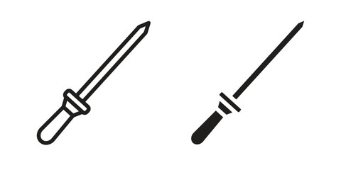 Knife sharpener icon. Vector Illustration. Isolated vector Illustration. EPS Illustration.