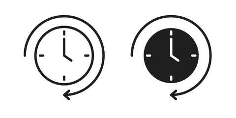 Long term icon. Vector Illustration. Isolated vector Illustration. EPS Illustration.