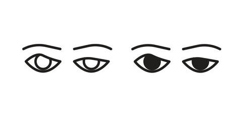 Myasthenia gravis icon. Vector Illustration. Isolated vector Illustration. EPS Illustration.