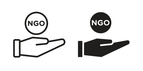 NGO icon. Vector Illustration. Isolated vector Illustration. EPS Illustration.