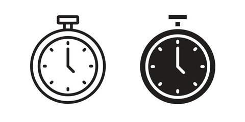 Stopwatch icon. Vector Illustration. Isolated vector Illustration. EPS Illustration.
