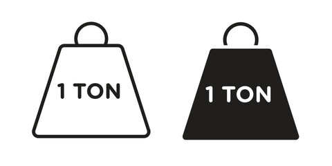 Tonne icon. Vector Illustration. Isolated vector Illustration. EPS Illustration.