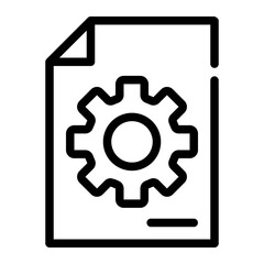 settings document icon