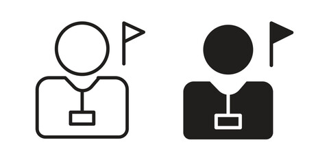Obraz premium Tourist Guide icon. Vector Illustration. Isolated vector Illustration. EPS Illustration.