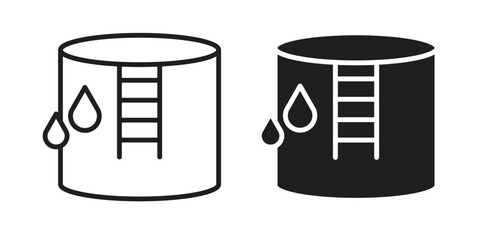 Water tank icon. Vector Illustration. Isolated vector Illustration. EPS Illustration.