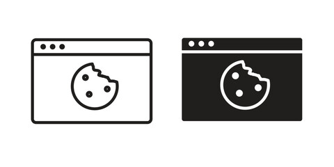 web Cookies icon. Vector Illustration. Isolated vector Illustration. EPS Illustration.