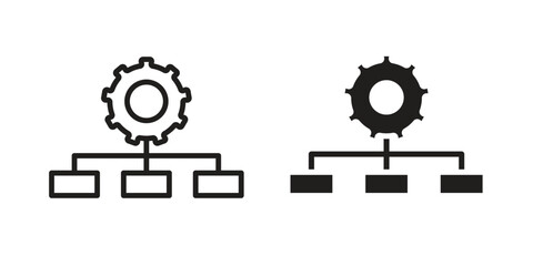 Workflow icon. Vector Illustration. Isolated vector Illustration. EPS Illustration.