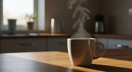 cup of coffee on the table