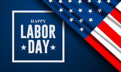 Happy labor day in United States of America background vector illustration