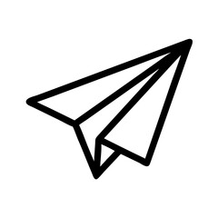 Classic paper airplane soaring through the air origami flight