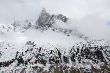 Mountain around Mer de Glace Montenvers Chamonix Mont-Blanc Alpes Haute-Savoie France
