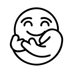 Smiling Face with Open Arms Hugging Emoji smile greeting