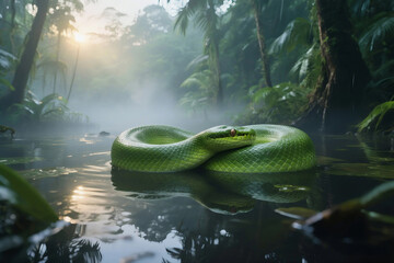 Dreamy Aesthetic Landscape with Soft Light and Natural Scenery