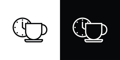 Break icon graphic element Illustration template design