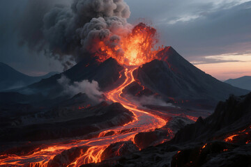 Dreamy Aesthetic Landscape with Soft Light and Natural Scenery