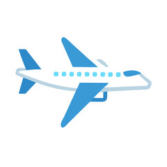 Blue Airplane with Windows aircraft travel